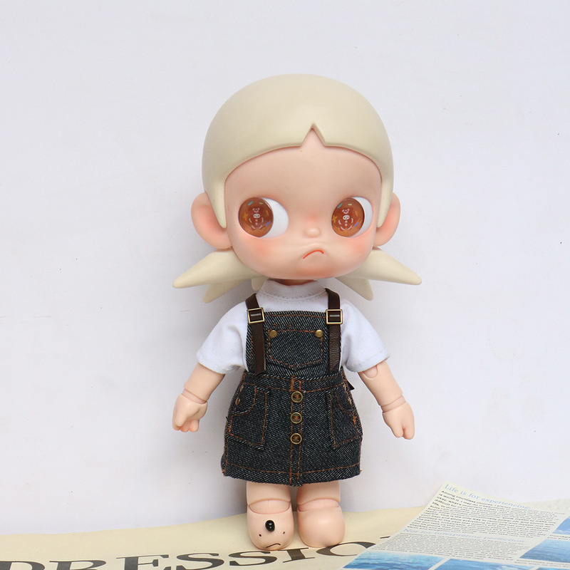 Original 1/8 Scale Doll Clothes, Gazi Sister Denim Skirt, Potato Doll Skirt, Shirt, Doll Outfit Set Original 1/8 Scale Doll Clothes, Gazi Sister Denim Skirt, Potato Doll Skirt, Shirt, Doll Outfit Set
