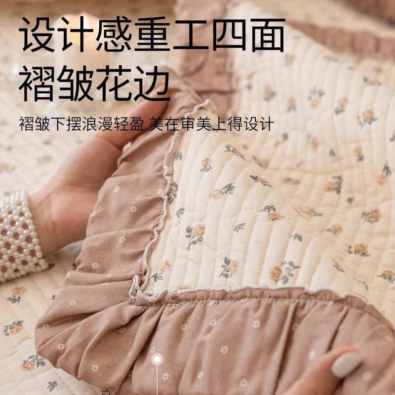 水洗纯棉沙发垫四季通用2025新款奶油风防滑全棉坐垫客厅沙发盖布|undefined