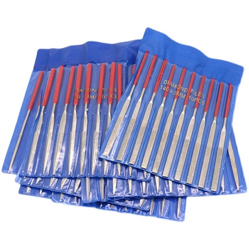 3*140 flat/square/triangular/semi-round files, electroplated diamond model small files, flat files, assorted files