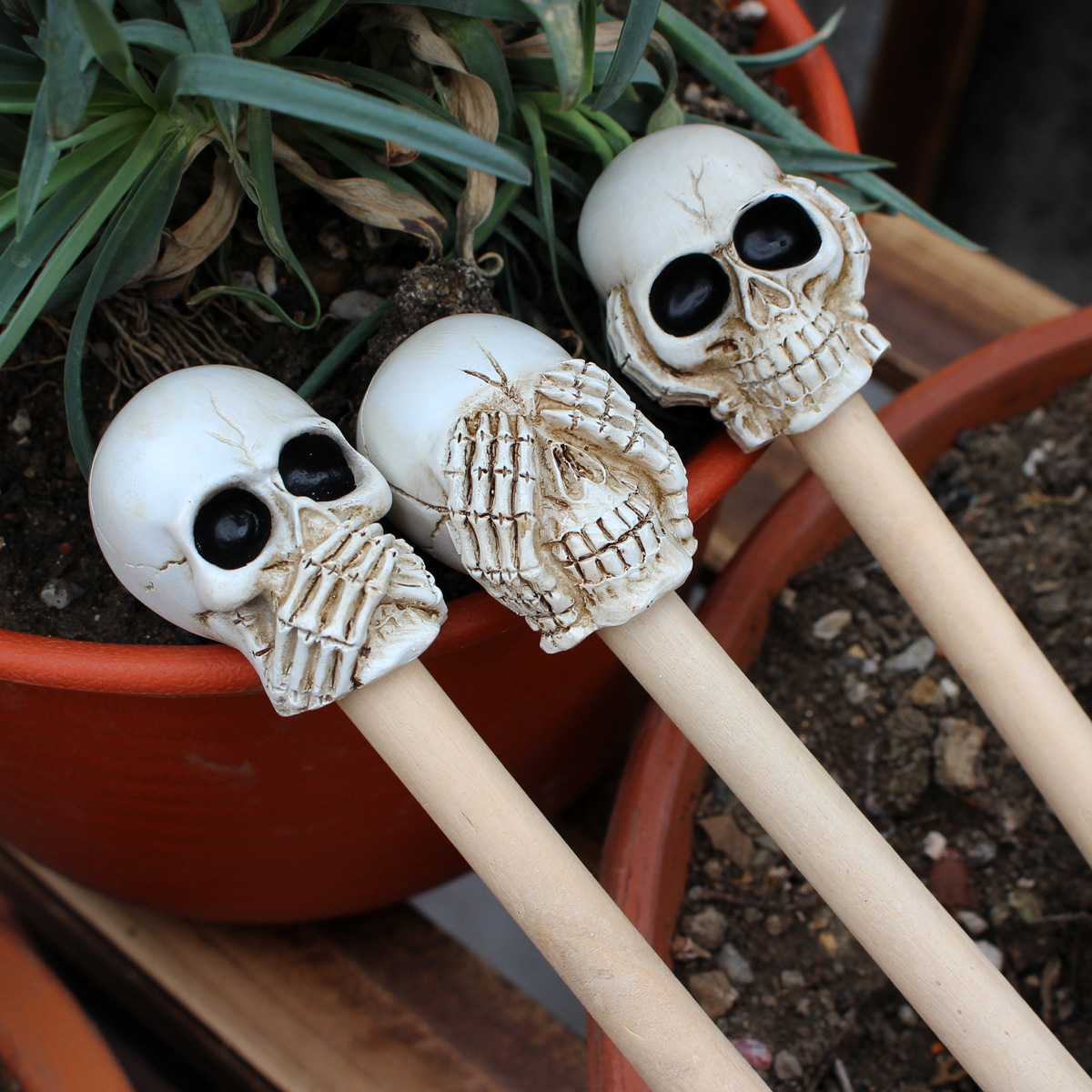 Creative potted small shovel flower planting shovel loose soil flower shovel gardening planting succulent tools suit three-piece set