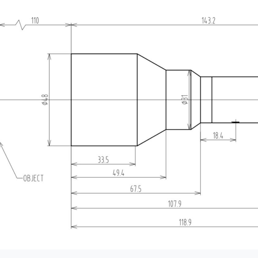 CHIOPT  长步道   MH11075B  远心工业镜头