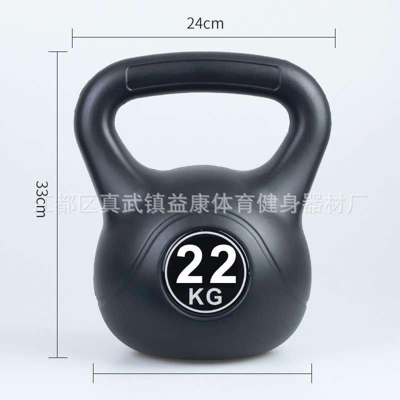 Venta al por mayor de plástico hexagonal inmersión mancuerna hombres y mujeres color kettlebell brazo entrenamiento muscular equipo de fitness hogar kettlebell Promoción de fin de año