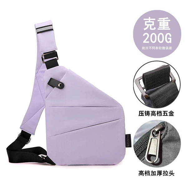 Left shoulder - light purple