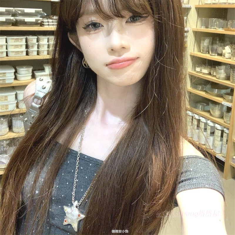 亚克力圆形不规则吊坠项链冷淡风简约时尚锁骨链个性设计百搭项饰|undefined