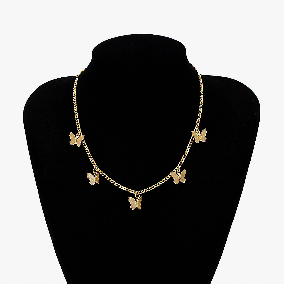 Women'S Gender Simple Style Butterfly Alloy Plating Women's Necklace