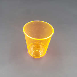 工厂1OZ爆款超市试饮杯聚会派对PS彩色透明一次性塑料杯白酒