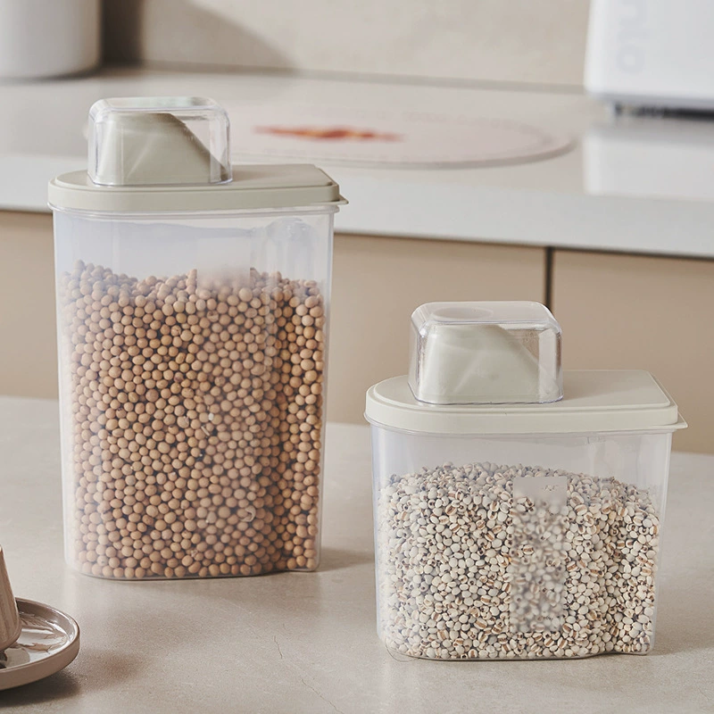 Пищевой высокопрозрачный многозерновой резервуар для весов эталонный кухонный герметичный резервуар для хранения с крышкой высококачественный домашний