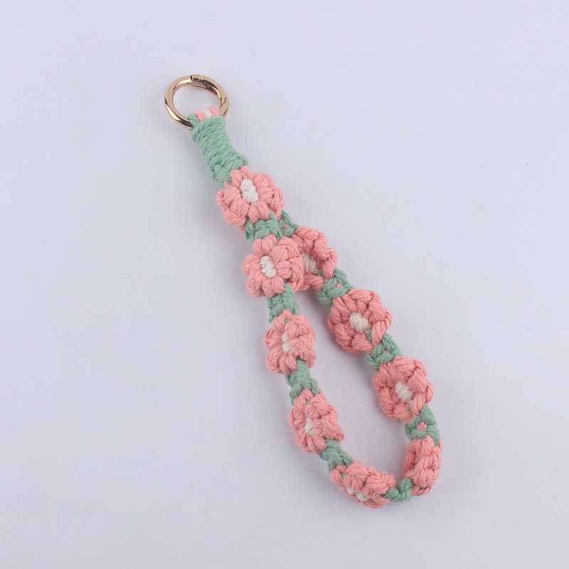 1 Piece Quantity 1 Piece Flower Chrysanthemum Daisy Keychain Cotton Women's Vintage Style Keychain