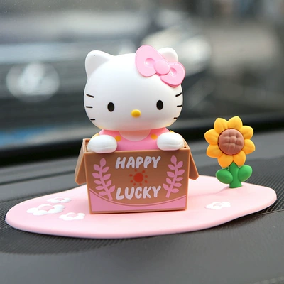 Car ornaments – Hellokitty Car Decoration Ornaments - pink-box-hellokitty-solar-model-anti-slip-mat