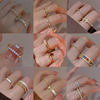 Advanced design ring, universal jewelry, trend of season, on index finger, simple and elegant design, wholesale