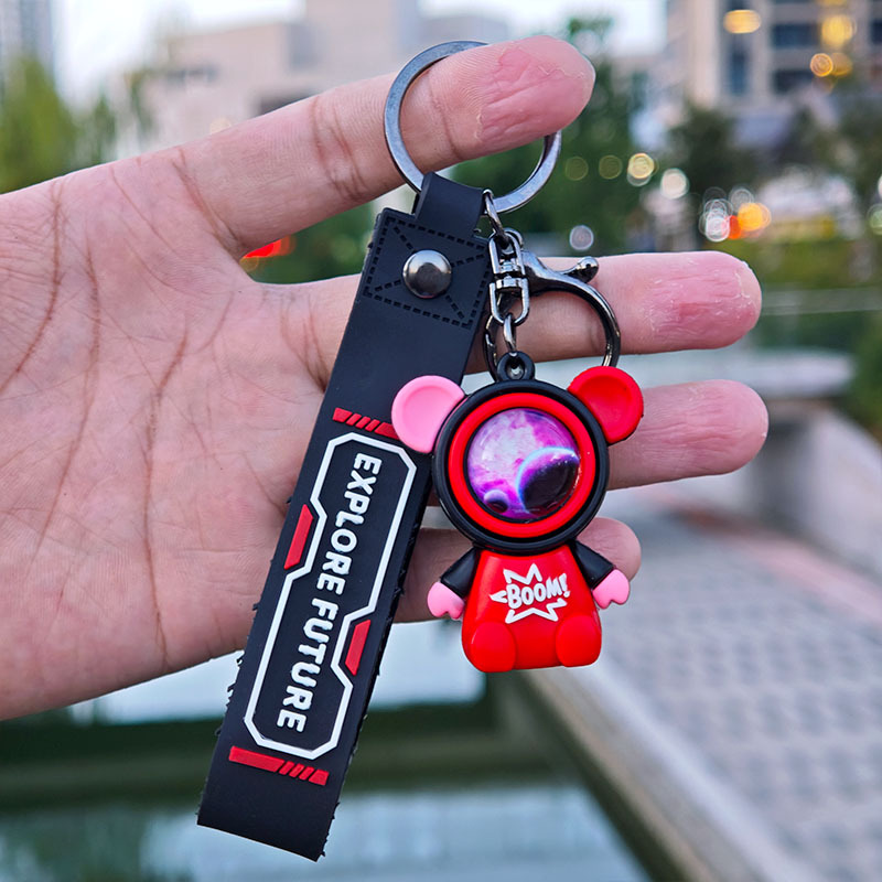 Viaje creativo transfronterizo, muñeca de cielo estrellado, llavero de astronauta, colgante de bolso, decoración de coche, regalo de evento