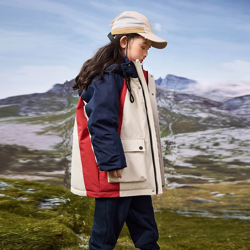 儿童羽绒服女童男童同款2025中大童中长款新款加厚冬季外套