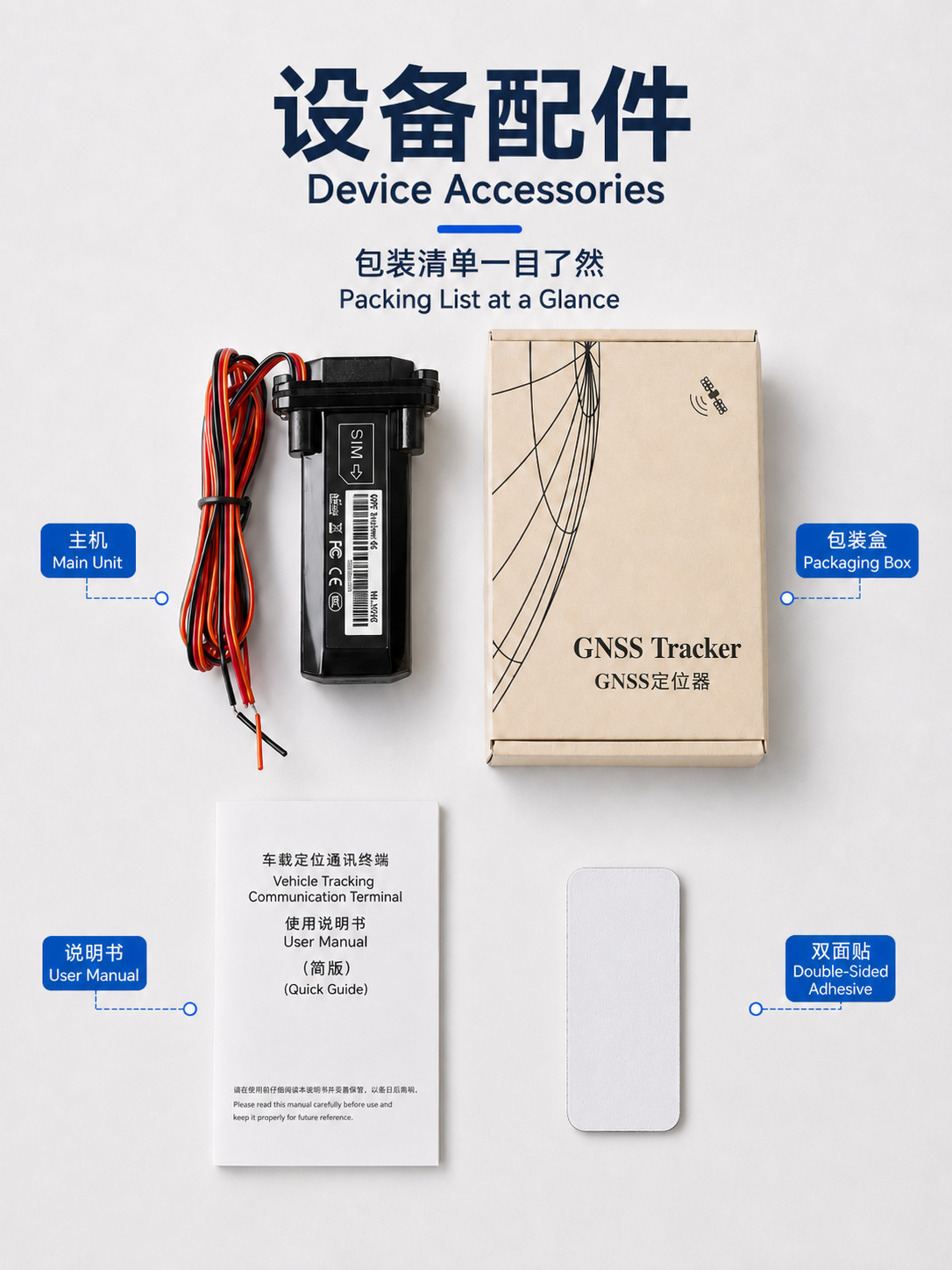 Double-Lock Waterproof International GPS Locator, Voltage 9-95V, for Cargo Trucks, RVs, Yachts, Global Cross-Border Management and Transport