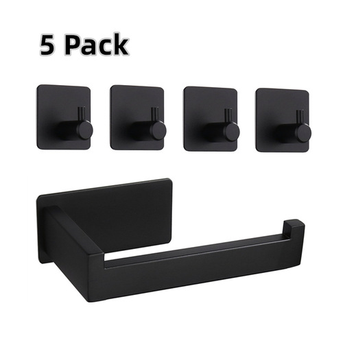 Paper Towel Holder Toilet Paper Holder Kitchen Tissue Holder Bathroom Toilet Steel Paper Towel Holder Bathroom Bathroom Accessories Set