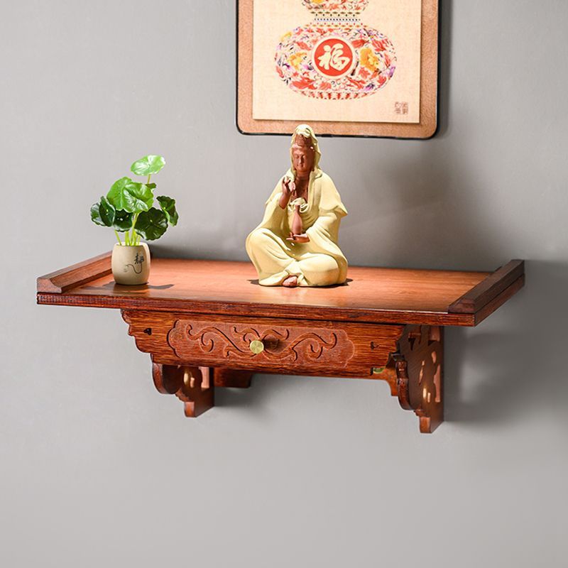 Modern Style Home Altar Cabinet Wall-Mounted Incense Table Simple God of Wealth Altar Guanyin Buddha Altar