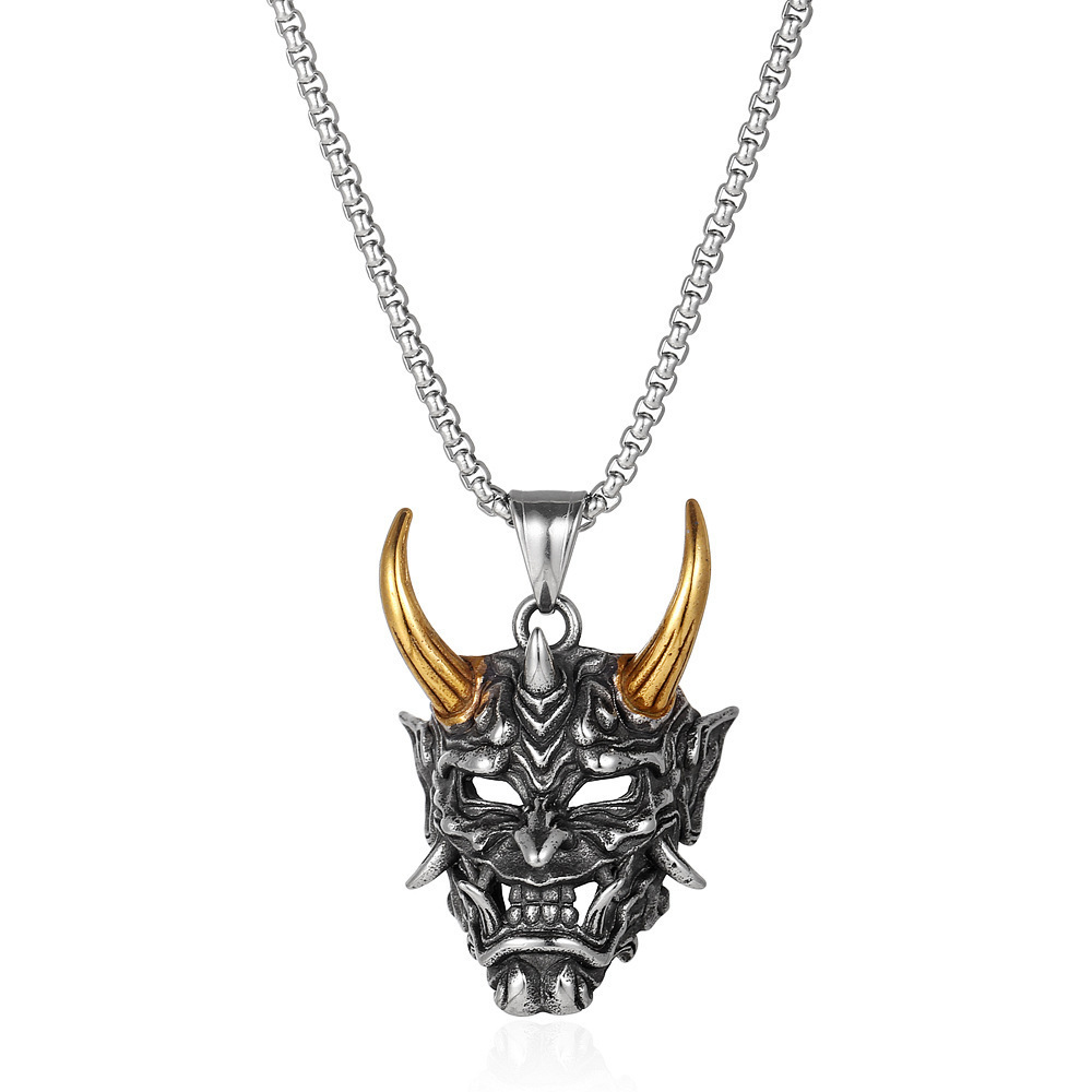 Gothic Horns Alloy Plating Men's Pendant Necklace 1 Piece display picture 1