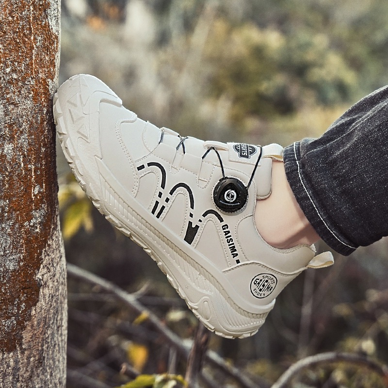 2025 chatter con alta calidad en vivo cuero impermeable botón giratorio zapatos de skate casuales de estilo de puerto zapatos de skate de hombre