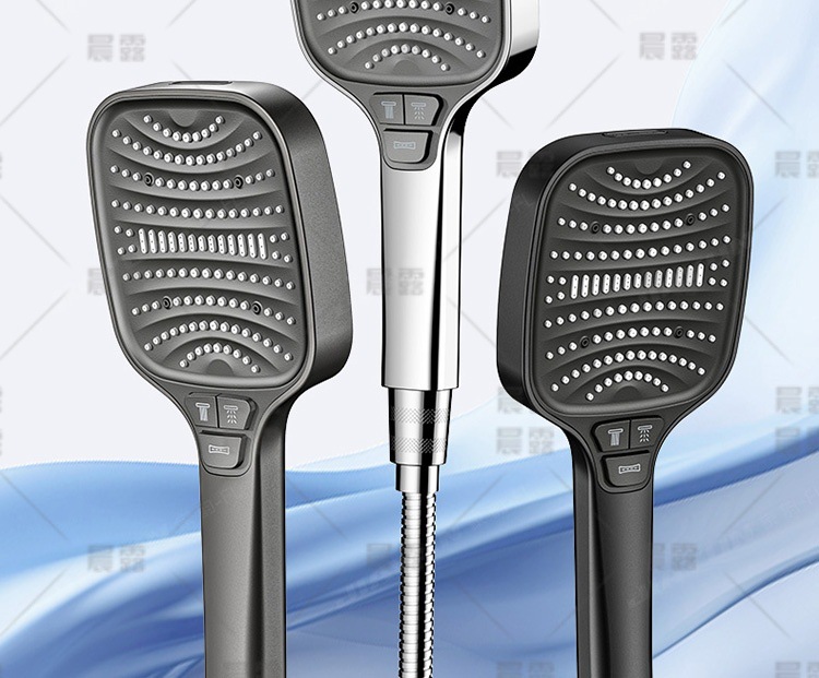 American cross-border 8-function pressurized hand spray, label, new special calendar showerhead, super powerful shower head undefined