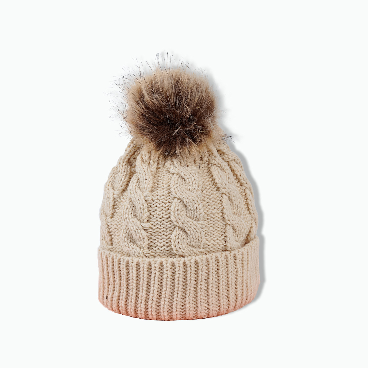 168g Weight Wool Cap Hats Type Outdoor Occasion Acrylic Material Solid Color Pattern Autumn&Winter Season Unisex Gender Korean Style Style Khaki, Grey, White, Red, Blue, Black Color Eaveless Rim Korean Style Warm Leather Label Fur Ball Knitted Hat Wholesale Nihaojewelry 2