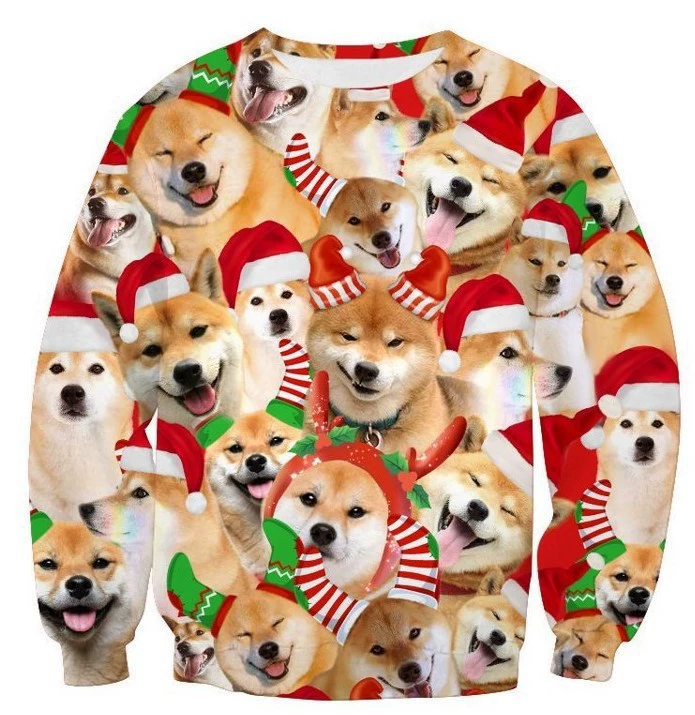 Трансграничная Молодежная Европа и США Рождественские жилеты с круглым вырезом больших размеров с 3D-печатью осень и зима Новая Мода для мужчин и женщин оптом