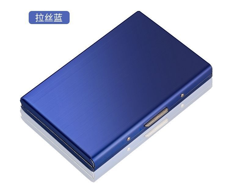 新しい盗難防止ポータブル金属カードホルダーメンズハイエンド多機能抗磁性ステンレス鋼カードホルダーカードボックス銀行カードホルダーバッグ|undefined