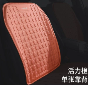 Seat cushion, seat cover – monolithic gel seat cushion breathable silicone - vibrant-orange-backed-by