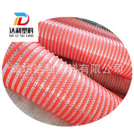 生产PVC塑筋螺旋塑料管PVC波纹增强管加线塑筋网纹夹线塑筋管软管