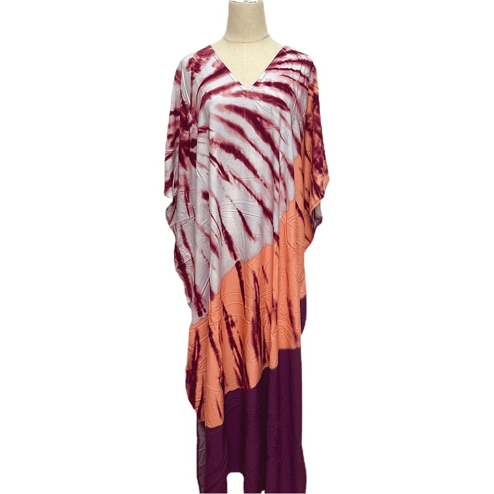 Blusa de playa europea y americana posicionamiento impresión traje vestido suelto bikini protector solar blusa traje de baño femenino RZ03