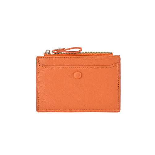 Keychain Wallet with Coin Purse for Women, Small Card Holder, Ins Style, Two-in-One Keychain Organizer, PU Leather Texture