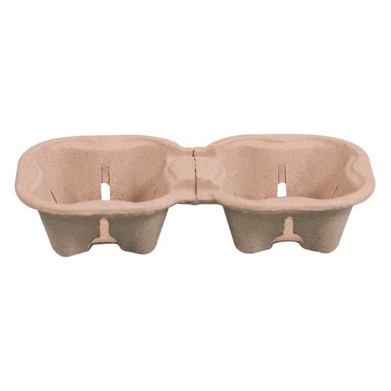 Оптовая Продажа с фабрики большое количество цена отличный подстаканник для кофейной мякоти на вынос Одиночная двойная чашка четыре чашки Разлагаемый подстаканник для чая с молоком