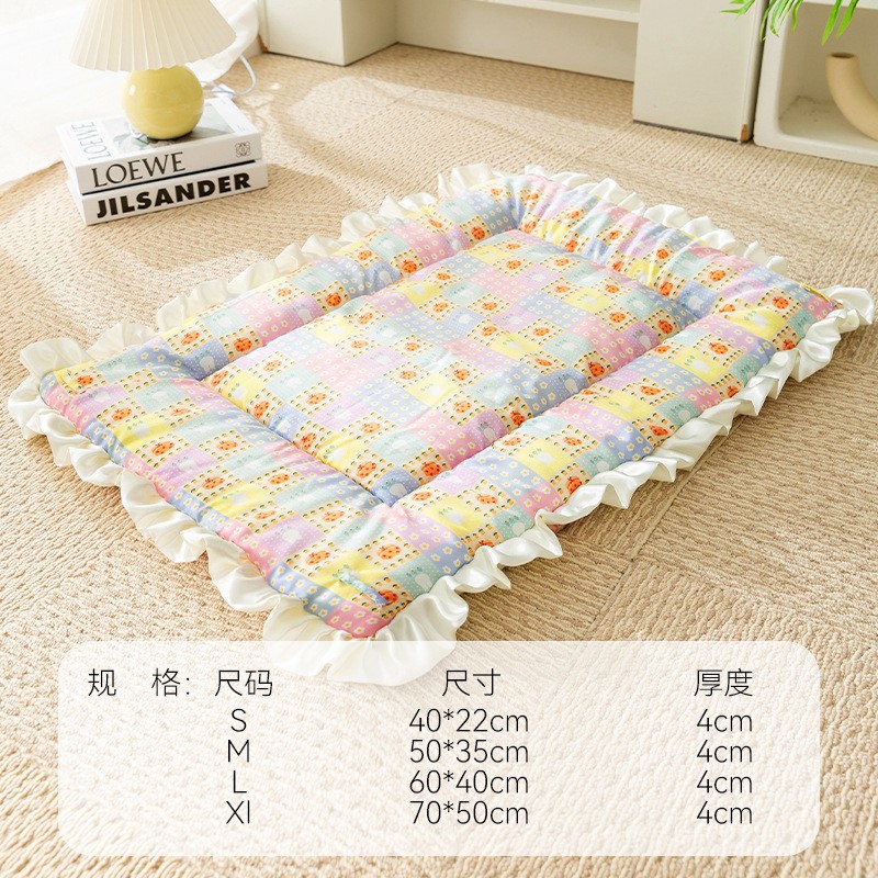 Dibujos animados oso franela gato gato manta para mascotas cojín para perros edredón perro productos para mascotas para el hogar Four Seasons