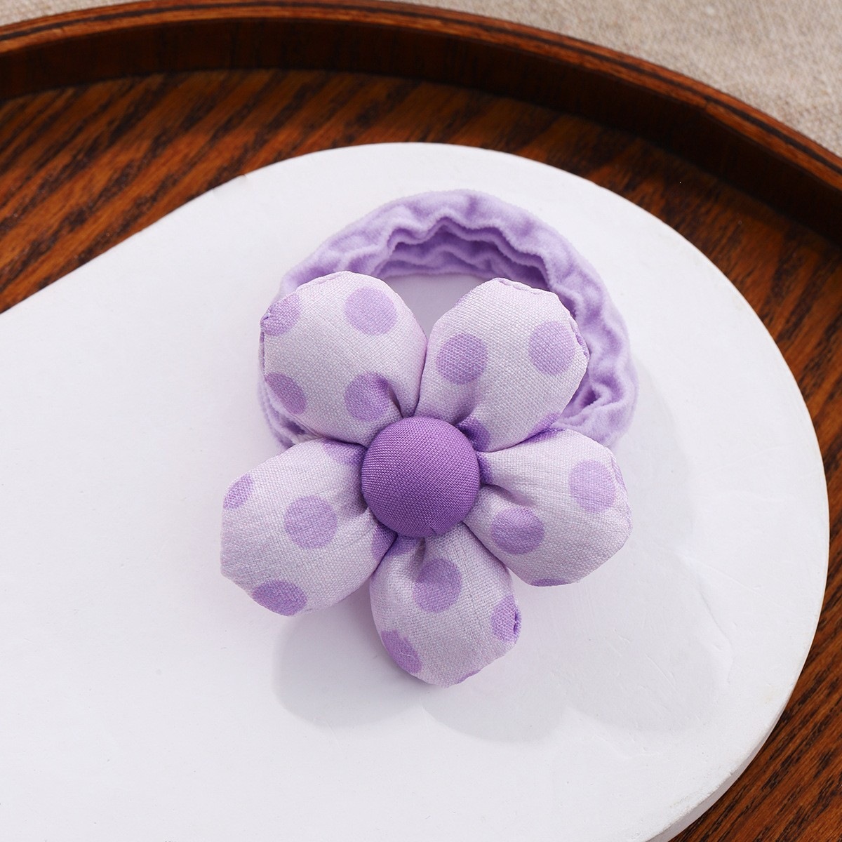Flores lindas para niños, correa de goma, flores dulces, cuerda de cabeza encantadora, no lastimar el cabello del bebé, correa de goma, pareja de chicas rojas