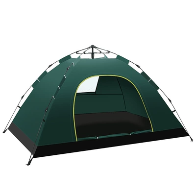 Factory In-Stock Tents, Outdoor Portable Fully Automatic Thickened Rainproof Park Picnic Camping Outdoor Camping Equipment (Avtomobil dam çadırları) - small-dark-green-double