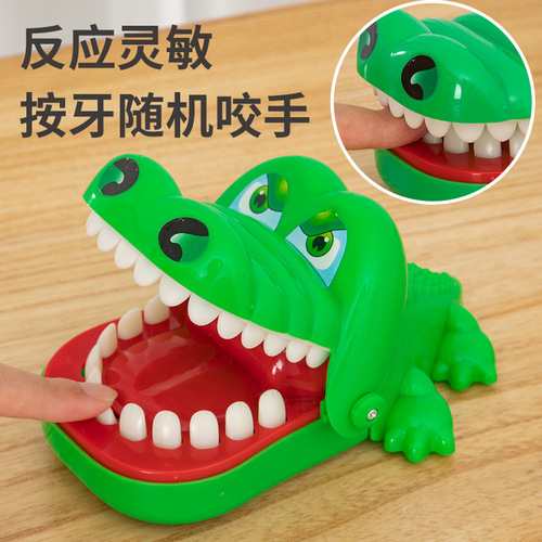 Cross-border creative beware of crocodiles toy series new and unique extra large hand-biting crocodile hand-biting toys wholesale