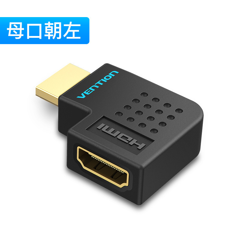 Weixun hdmi adaptador codo ángulo recto 90 grados macho a hembra cable de extensión ángulo de flexión 4K curva hdmi línea HD 2.0
