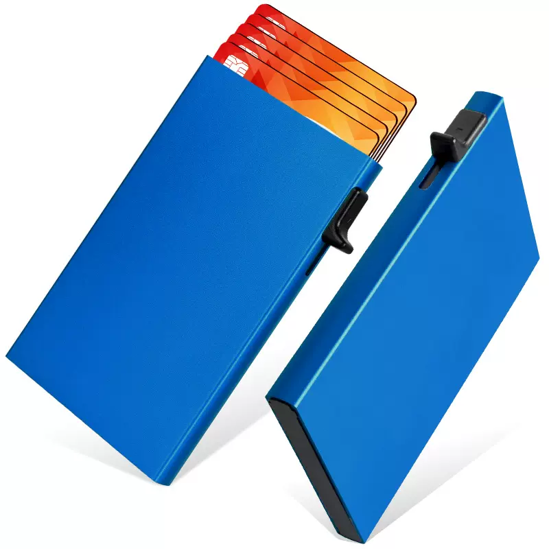 金属铝合金卡夹防盗刷卡包RFID卡盒银行卡盒弹出式跨境热销卡包