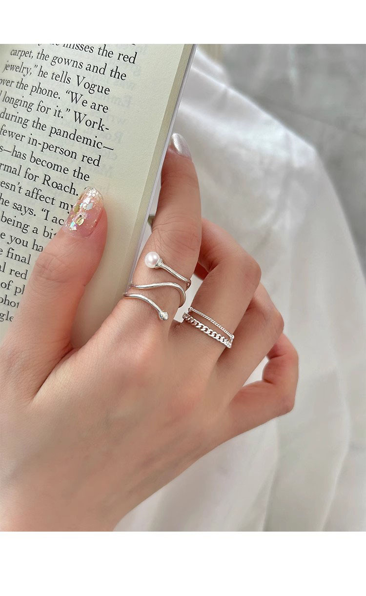3g Weight Rings Classification Adjustable Ring Size 1 Piece Quantity Holiday, Tea Party Occasion 925 Sterling Silver Material Geometric Pattern All Seasons Season Women's Gender Elegant, Simple Style Style 1 Piece 925 Sterling Silver Geometric Rings 3