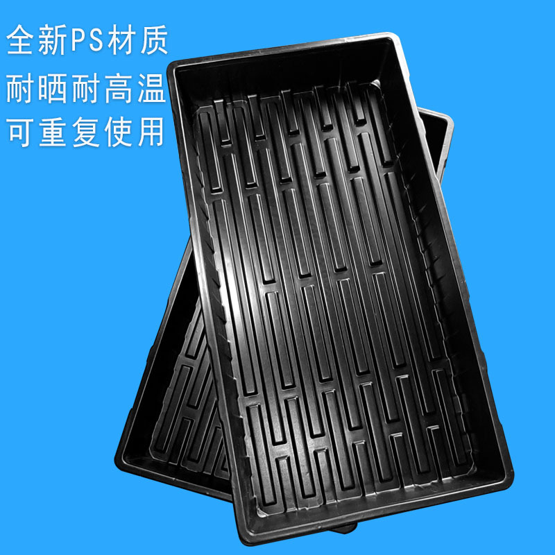 Compre uno gratis bandeja de cultivo de plántulas negras bandeja doméstica profundizar la hidroponía de plántulas cultivadas sin suelo esponja de agujero redondo de vegetales de hoja