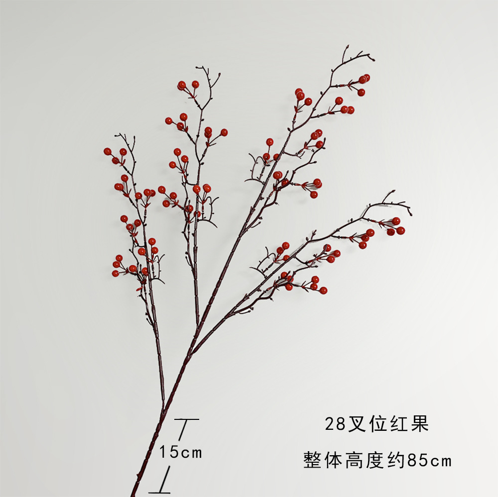 28 포크 붉은 과일