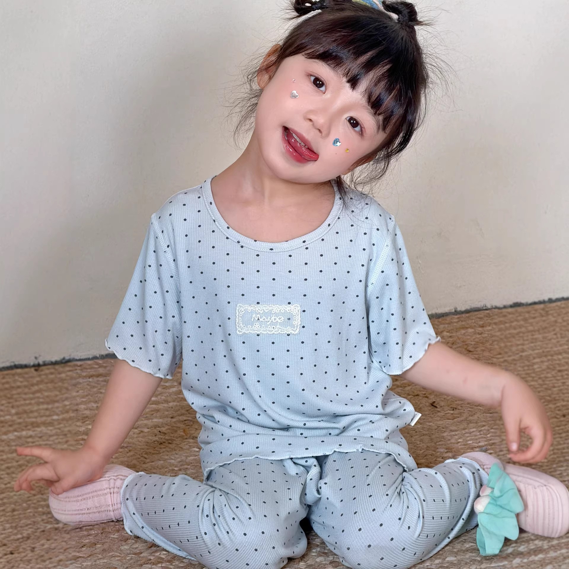 Sea salt milk cap with polka dots [boneless sewing]