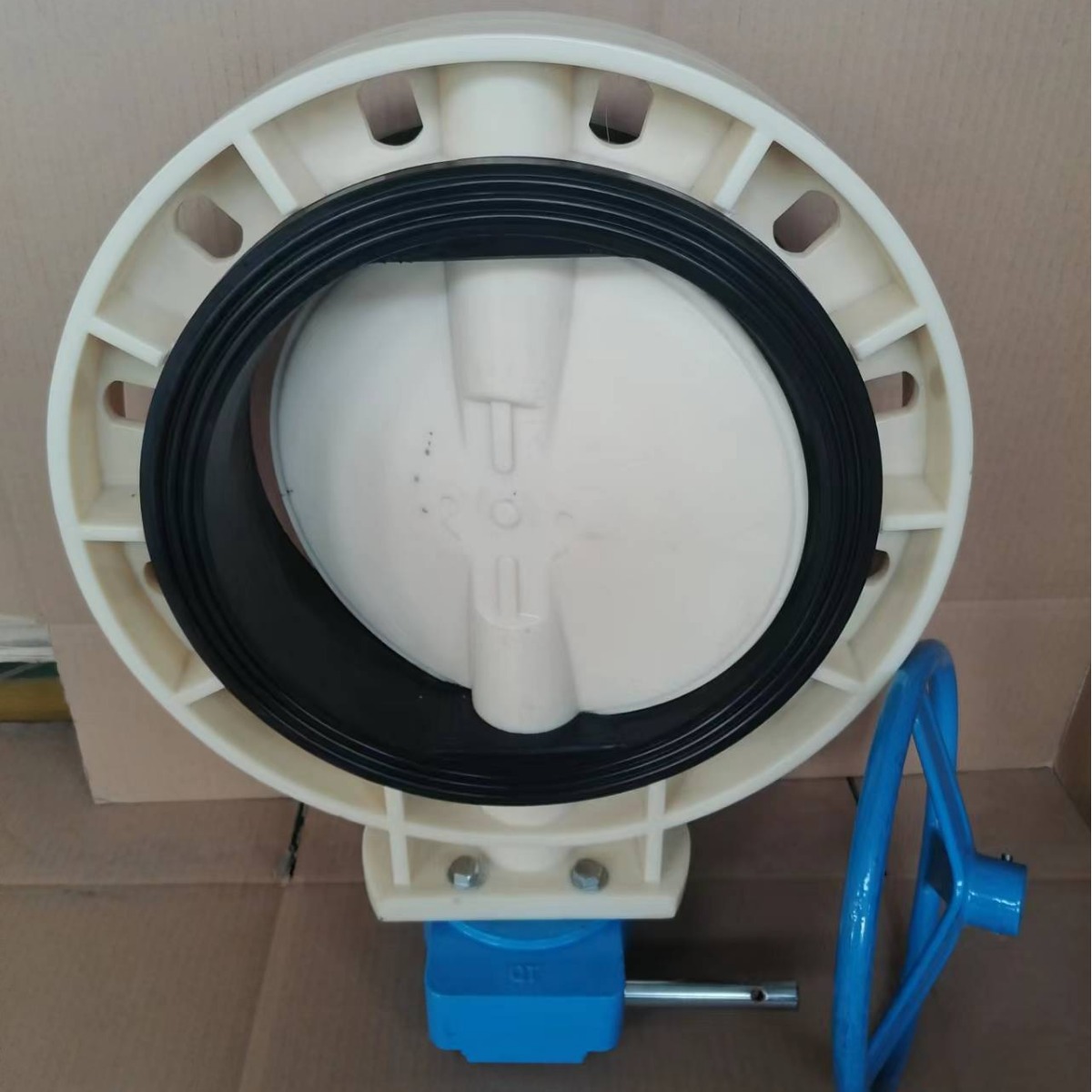 现货供应塑料阀门 ABS涡齿式蝶阀 D371X-10S DN300天津大禹 阀门