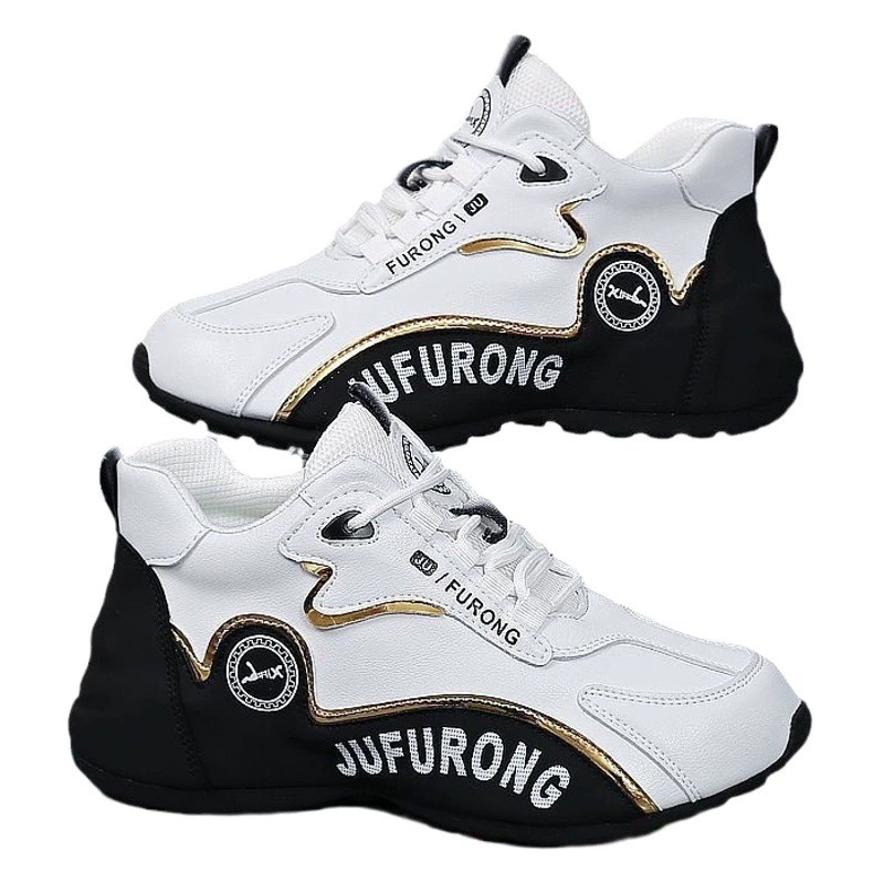 2024 Новые весенние кроссовки, мужские и женские, одинаковые Популярные утолщенные белые туфли TikTok, обувь для пар пап, модная обувь