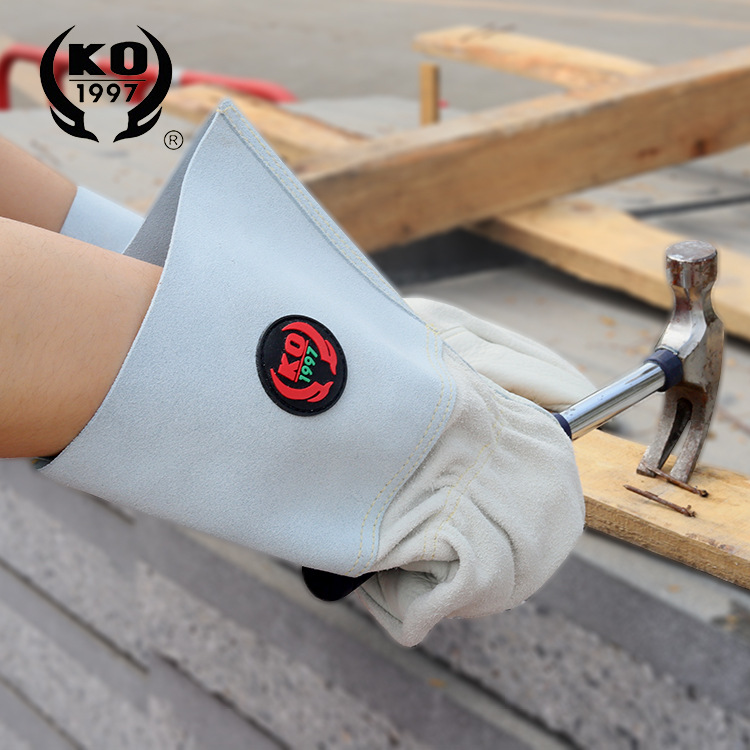 电焊手套耐高温头层牛皮工作手套多用途手套加长款手套