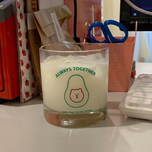 民宿漱口杯韩式餐厅玻璃杯可爱卡通水杯啤酒酒杯牛奶杯咖啡杯子