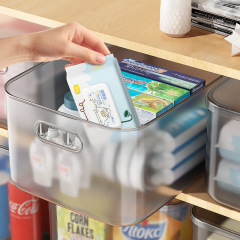 スナック雑物収納バスケット玩具整理バスケット家庭用プラスチック収納ボックスキッチンキャビネットバスケットデスクトップ収納ボックス
