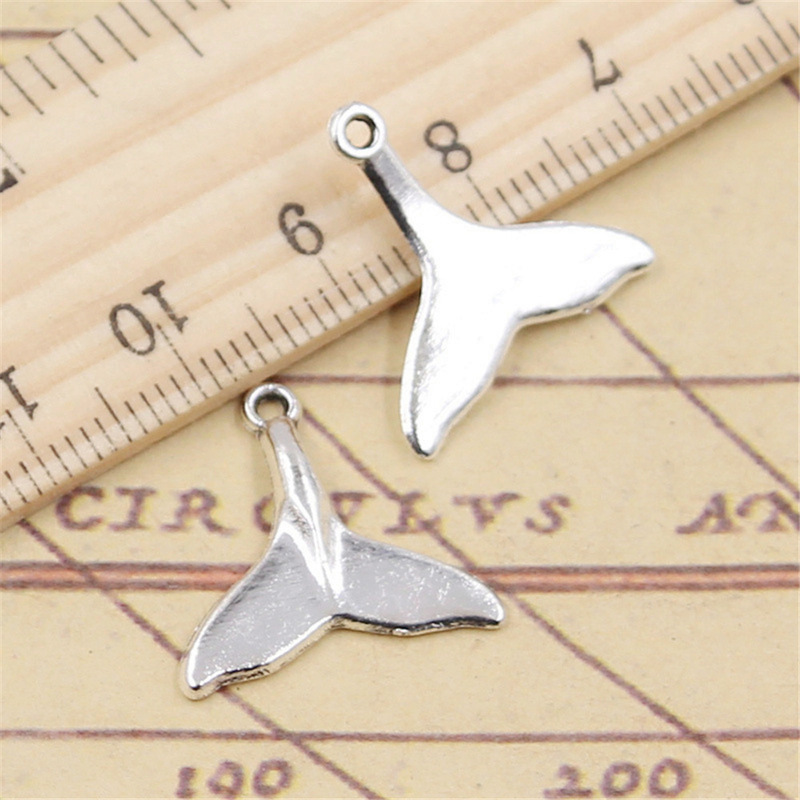 Ancient Silver Whale Tail DIY Jewelry Accessories Pendant Charm Necklace Bracelet Pendant Ancient Silver Whale Tail DIY Jewelry Accessories Pendant Charm Necklace Bracelet Pendant