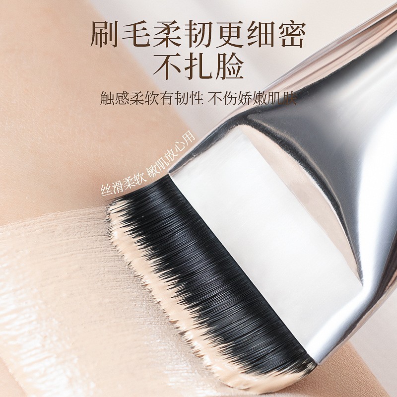 ニヤ一字ファンデーションブラシ化粧ブラシセットメッキアルミフラットヘッドブラシファンデーションブラシセット|undefined