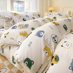 【100% Cotton, Fake 1 Pay 10】AA Version 40-Pound Pure Cotton 13070 Printed Quilt Set of Four Floral Bedding INS