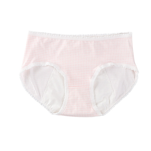 Pure cotton menstrual pants underwear women's mid-waist menstrual period aunt's leak-proof cotton sanitary pants girl's briefs