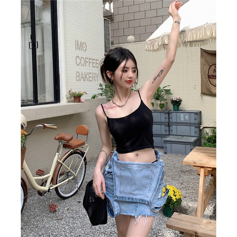 Solid sexy short tube top